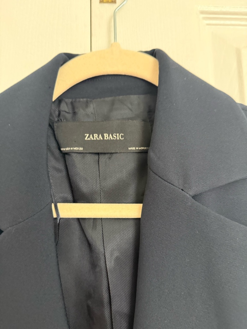 Zara  Navy Sleeveless Blazer Dress vest - Picture 3 of 6